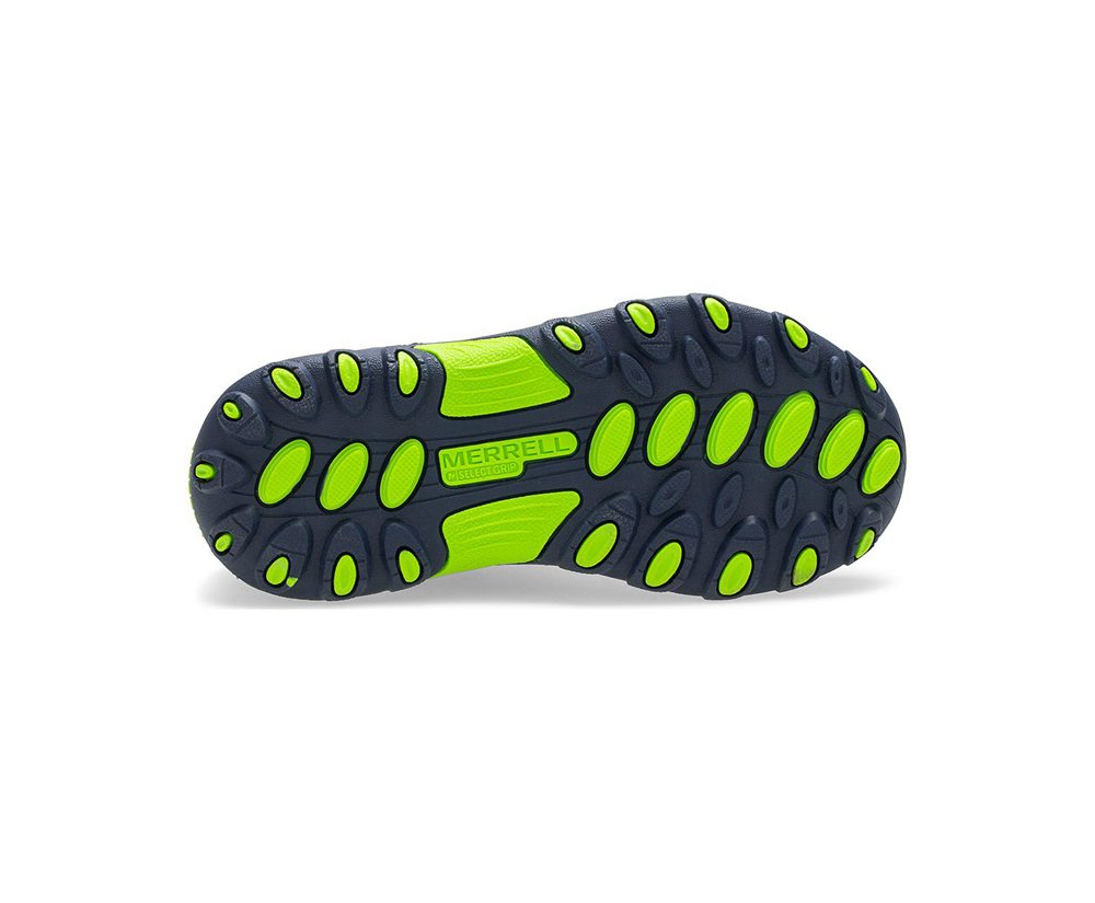 Merrell Hiking Shoes Navy/Green - Trail Chaser - Kids 67UTPWCJN